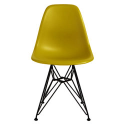 Vitra Eames DSR 43cm Side Chair Mustard / Black
